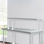 1220 x 610mm Stainless Steel Bench  + Single Tier Overshelf