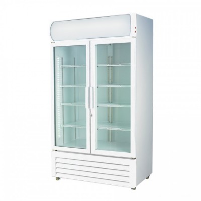 Federal Two Door Display Upright Fridge 1000L